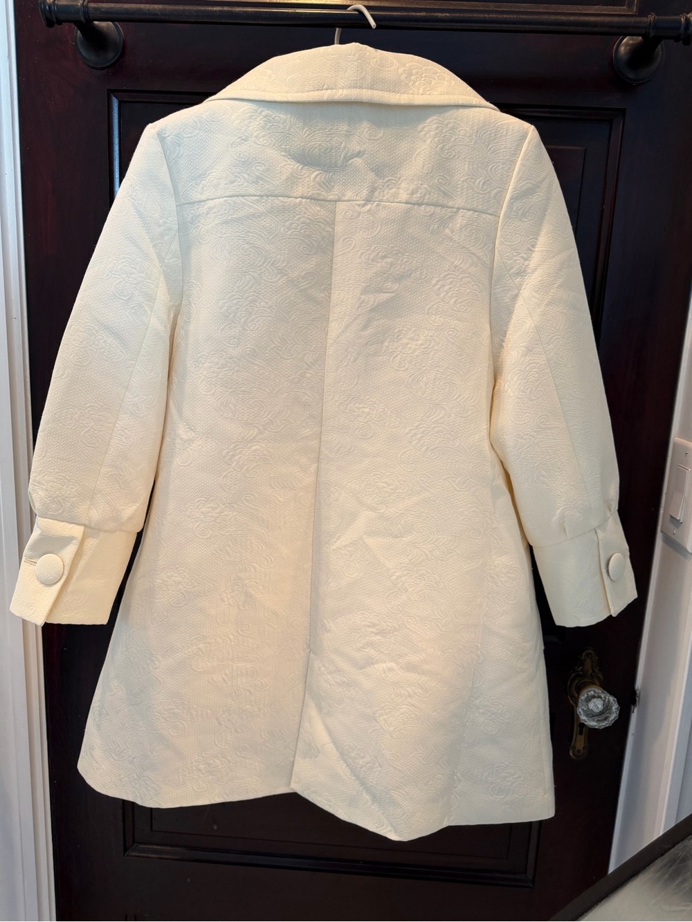 George Simonton CollectionCream Embossed Coat - Picture 7 of 16